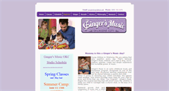 Desktop Screenshot of gingersmusic.com